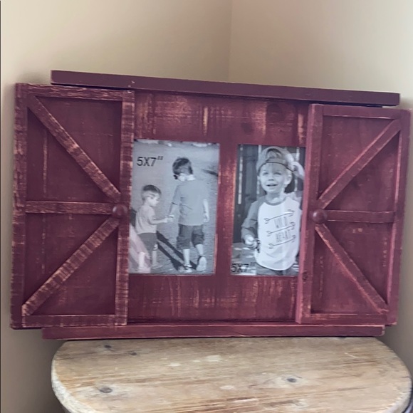 Accents Last1rustic Wood Farmhouse Barn Door Photo Frame Poshmark